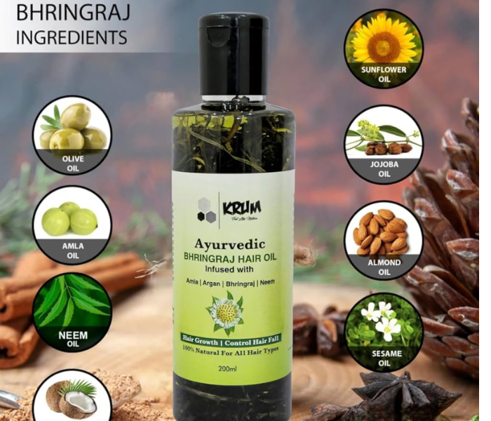 Bhringraj Hair Oil: The Ultimate Ayurvedic Solution for Hair Growth Bhringraj Hair Oil: The Ultimate Ayurvedic Solution for Hair Growth