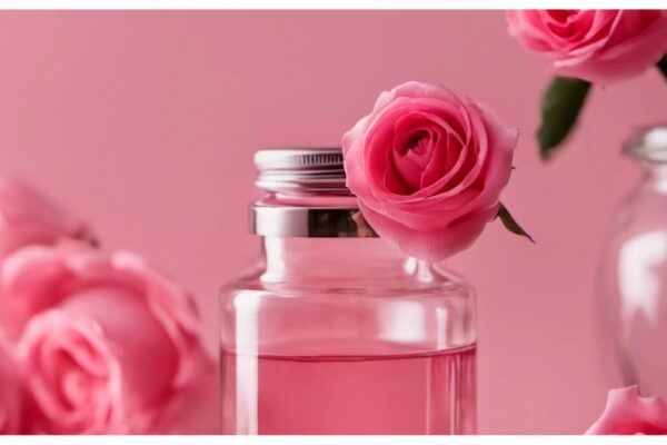 Rose water and coconut oil for face natural skincare