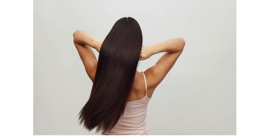 Healthy Long shiny Hair after Using Herbal Hair Oil