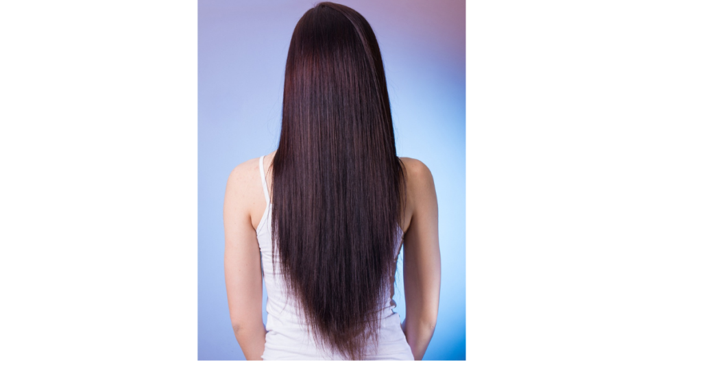 Healthy strong shiny hair after using aloe vera and castor oil remedy